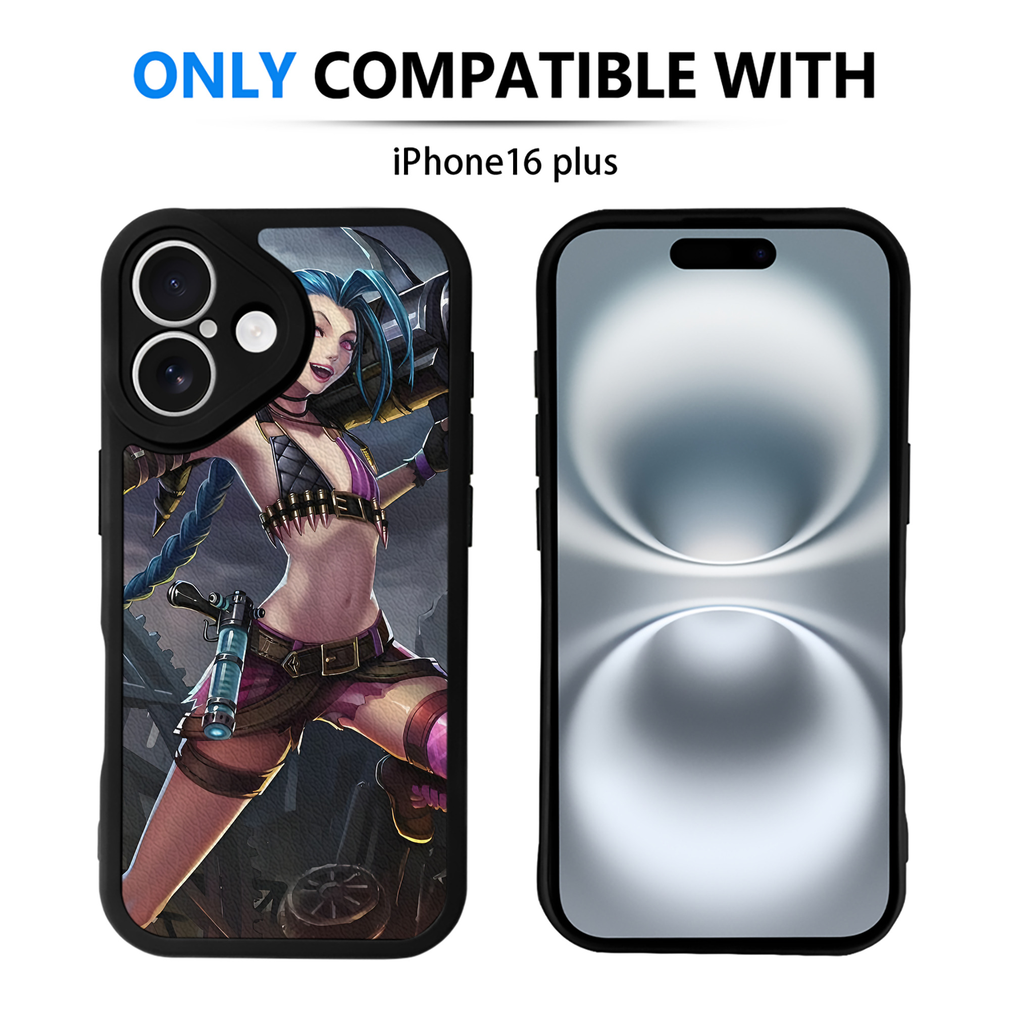（画像用） リーグ・オブ・レジェンド League of Legends LOL 【iPhone 16シリーズ対応】シリコンスマホケース（レザー調） 材質：シリコン